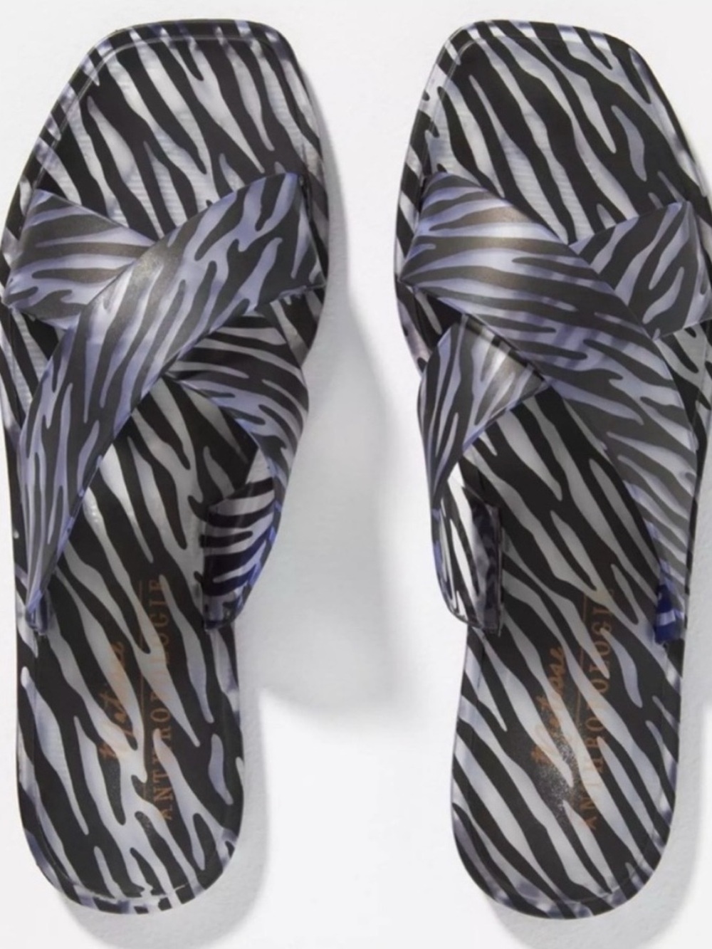 Anthropologie x Matisse Zebra Jelly Sandals